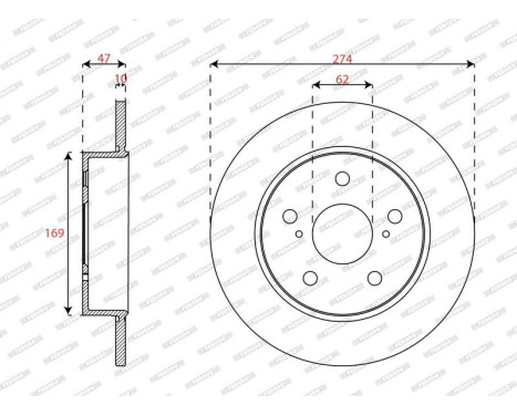Brake disc DDF3028C Ferodo, Image 2