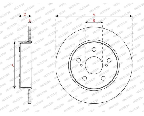 Brake disc DDF3028C Ferodo, Image 3