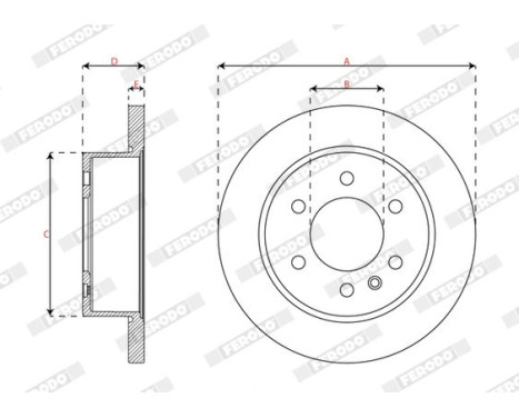 Brake disc DDF3030 Ferodo, Image 3