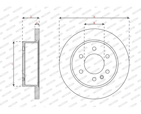 Brake disc DDF3030 Ferodo, Image 3