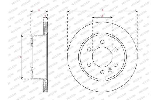 Brake disc DDF3030 Ferodo, Image 3