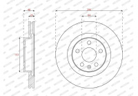 Brake disc DDF3036C Ferodo
