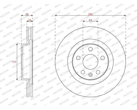 Brake disc DDF3036C Ferodo