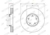 Brake disc DDF3057C Ferodo