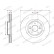 Brake disc DDF3074C Ferodo, Thumbnail 3