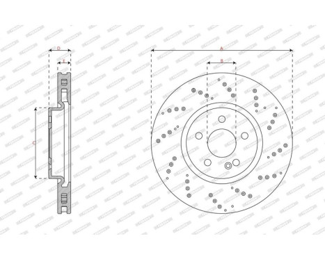 Brake disc DDF3081C Ferodo, Image 3