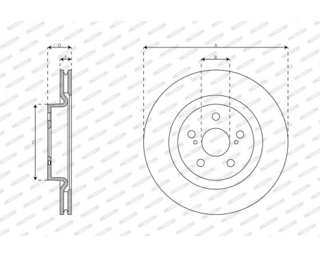 Brake disc DDF3094C Ferodo, Image 3