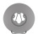 Brake disc DDF3095C Ferodo