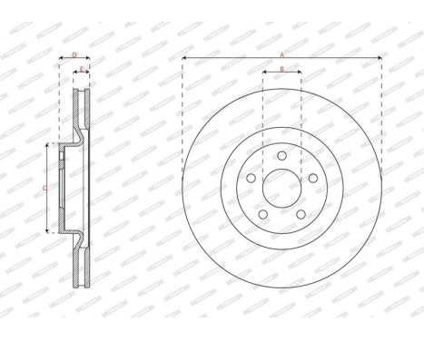 Brake disc DDF3111C Ferodo, Image 3