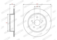 Brake disc DDF3112C Ferodo