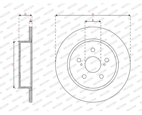 Brake disc DDF3112C Ferodo, Image 3