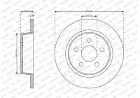 Brake disc DDF3123 Ferodo