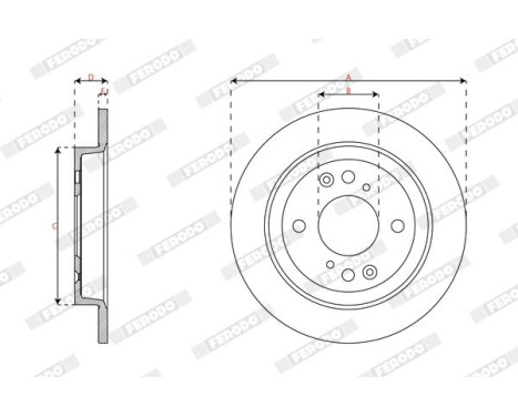 Brake disc DDF3156C Ferodo, Image 3