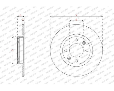 Brake disc DDF3167C Ferodo, Image 3