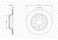 Brake disc DDF3169C Ferodo
