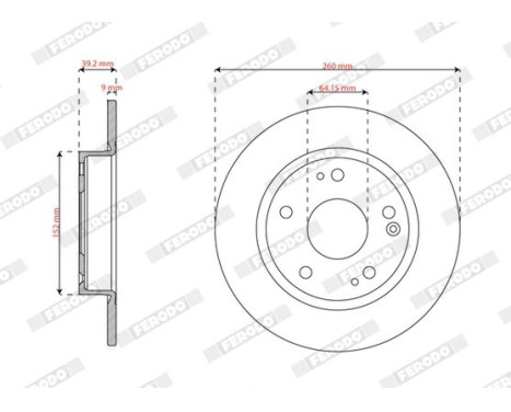 Brake disc DDF3179C Ferodo, Image 2