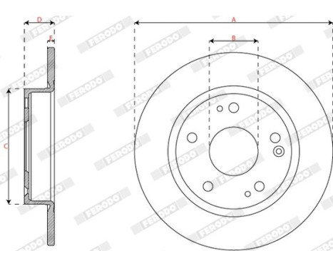 Brake disc DDF3179C Ferodo, Image 3