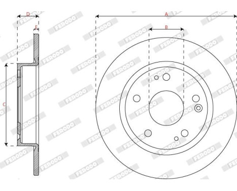 Brake disc DDF3179C Ferodo, Image 3