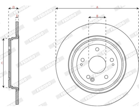 Brake disc DDF3189C Ferodo, Image 3