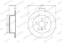 Brake disc DDF3191C Ferodo