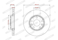 Brake disc DDF3198C Ferodo