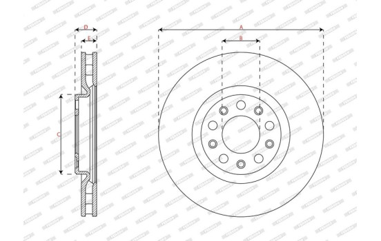 Brake disc DDF3247C Ferodo, Image 7