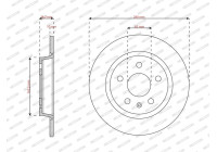 Brake disc DDF3355C Ferodo