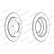 Brake disc DDF351C Ferodo