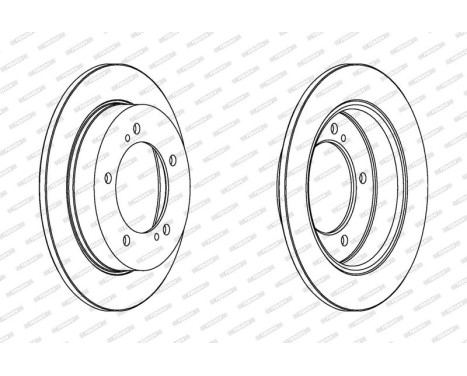 Brake disc DDF351C Ferodo, Image 2