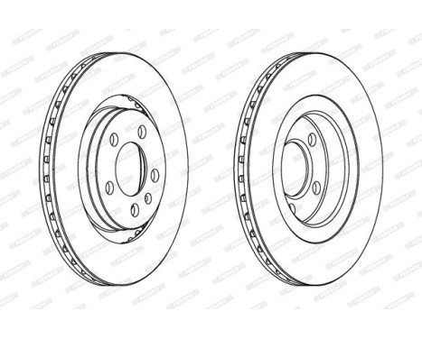 Brake disc DDF928C Ferodo