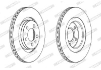 Brake disc DDF928C Ferodo