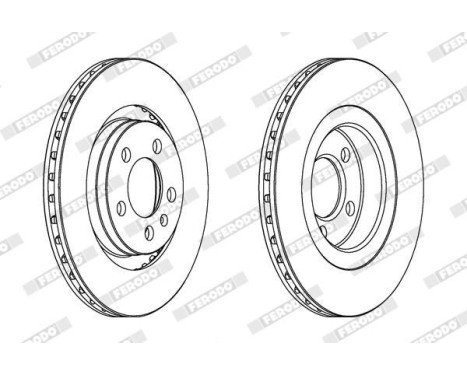 Brake disc DDF928C Ferodo