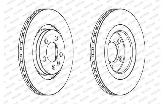 Brake disc DDF928C Ferodo