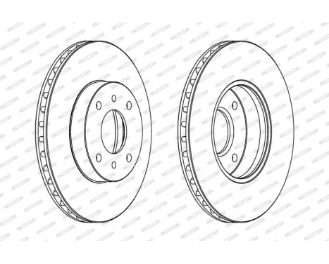 Brake disc DDF959C Ferodo, Image 2