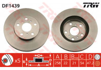 Brake Disc DF1439 TRW