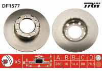 Brake Disc DF1577 TRW