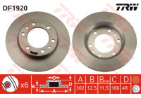 Brake Disc DF1920 TRW