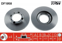 Brake Disc DF1958 TRW