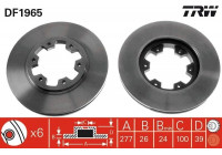 Brake Disc DF1965 TRW