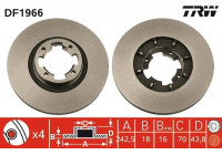 Brake Disc DF1966 TRW