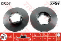 Brake Disc DF2001 TRW