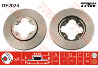 Brake Disc DF2024 TRW