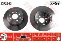 Brake Disc DF2663 TRW