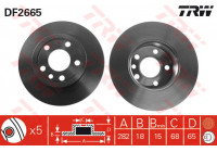 Brake Disc DF2665 TRW