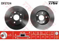 Brake Disc DF2724 TRW