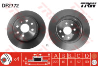 Brake Disc DF2772 TRW