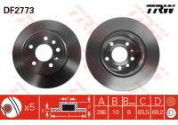 Brake Disc DF2773 TRW