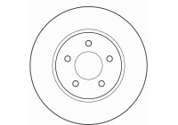 Brake disc DF3920S TRW