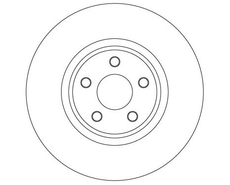 Brake disc DF3964S TRW