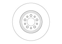 Brake disc DF3969S TRW